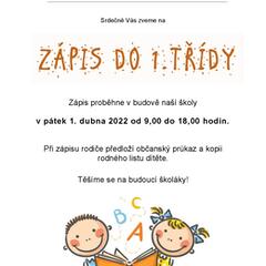 Zápis do 1. třídy